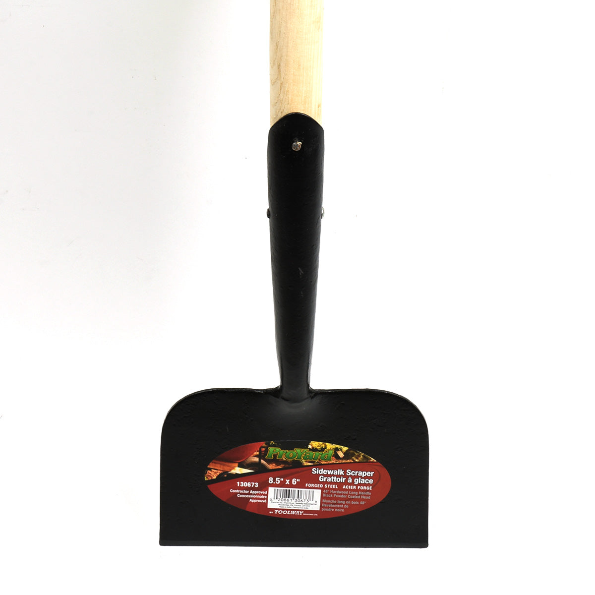 Toolway 130673, Sidewalk Scraper 7.0" x 6.0" w/52" Wood Handle
