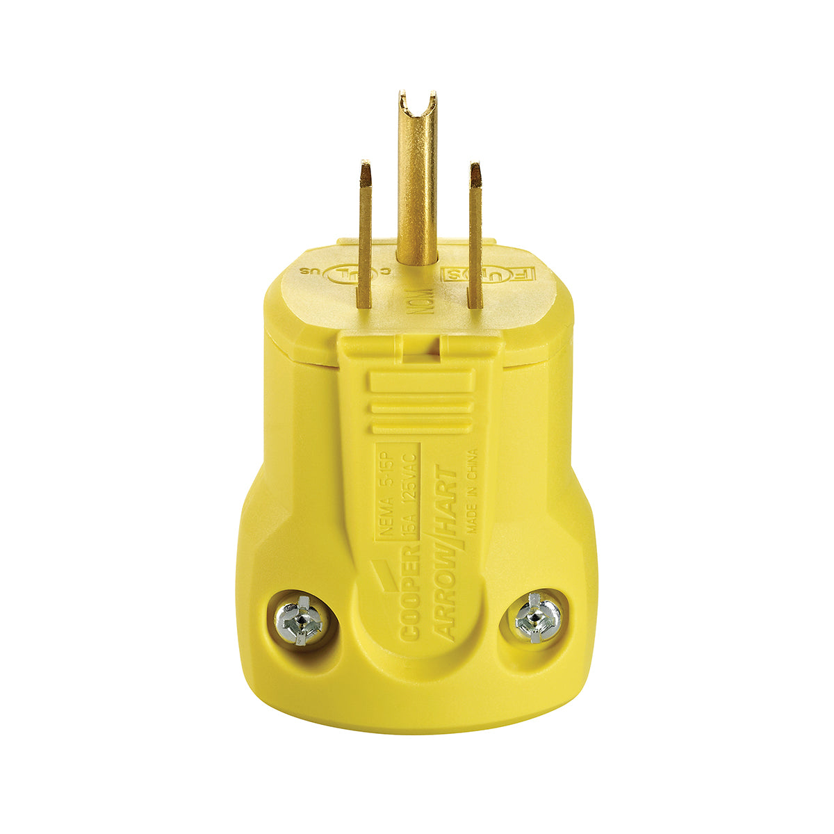 Toolway 83072284, Electrical Plug QuickGrip Male 15A-125V 3-Wire Yellow