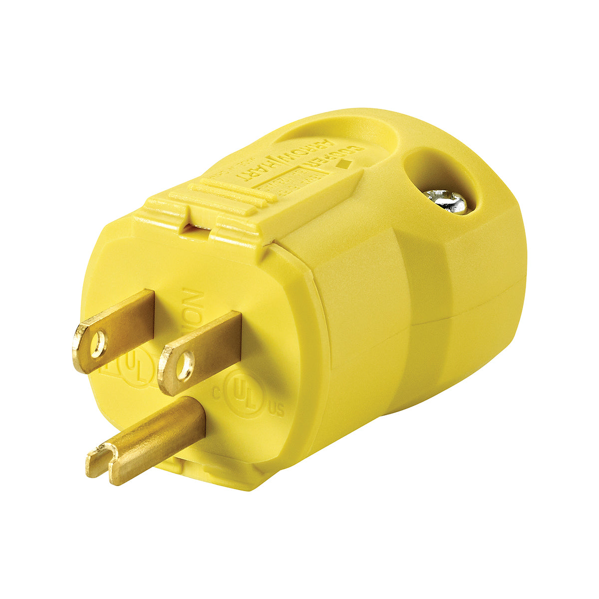 Toolway 83072284, Electrical Plug QuickGrip Male 15A-125V 3-Wire Yellow