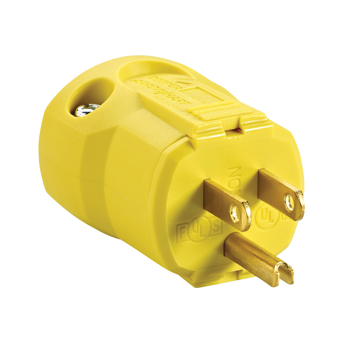 Toolway 83072284, Electrical Plug QuickGrip Male 15A-125V 3-Wire Yellow