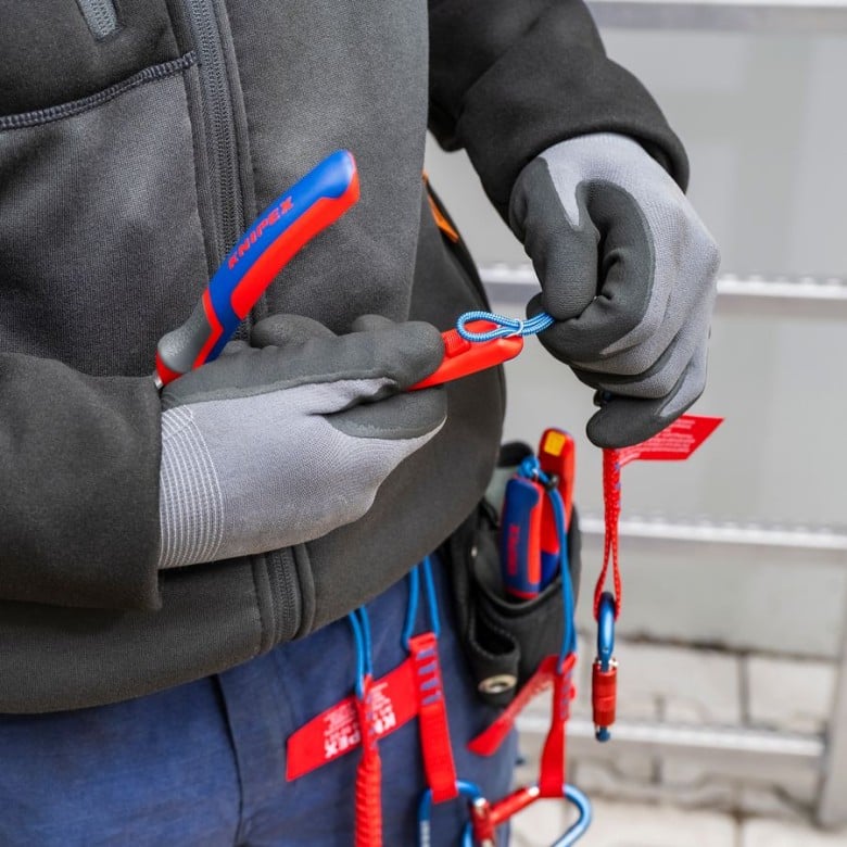 Knipex 74 22 200 SBA, 8 in. High-Leverage 12-Degree Angled Diagonal Side Cutting Pliers