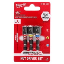 Milwaukee 49-66-4561, SHOCKWAVE 3PC 1-7/8 IMPACT MAGNETIC NUT DRIVER SET