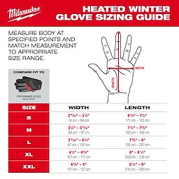 Milwaukee M700B-21, BLACK HEATED GLOVES KIT