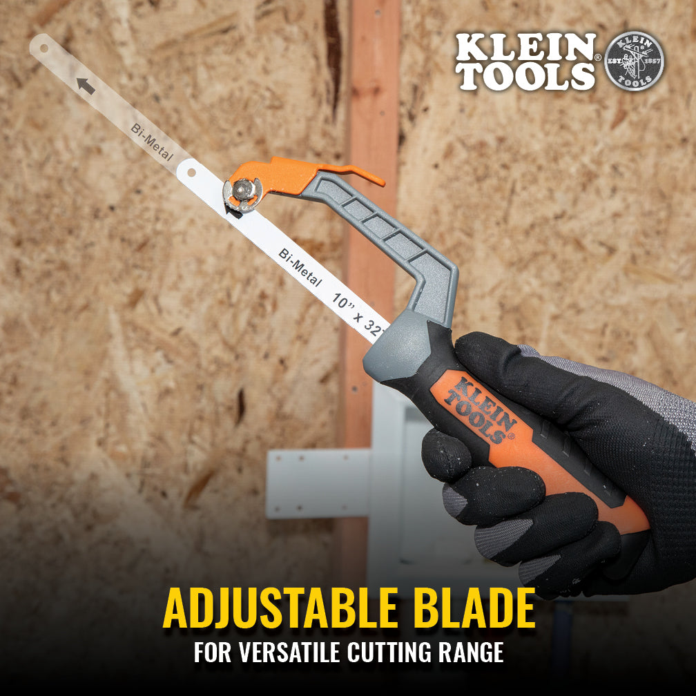 Klein Tools 31432FC, Compact Finish-Cut Hacksaw