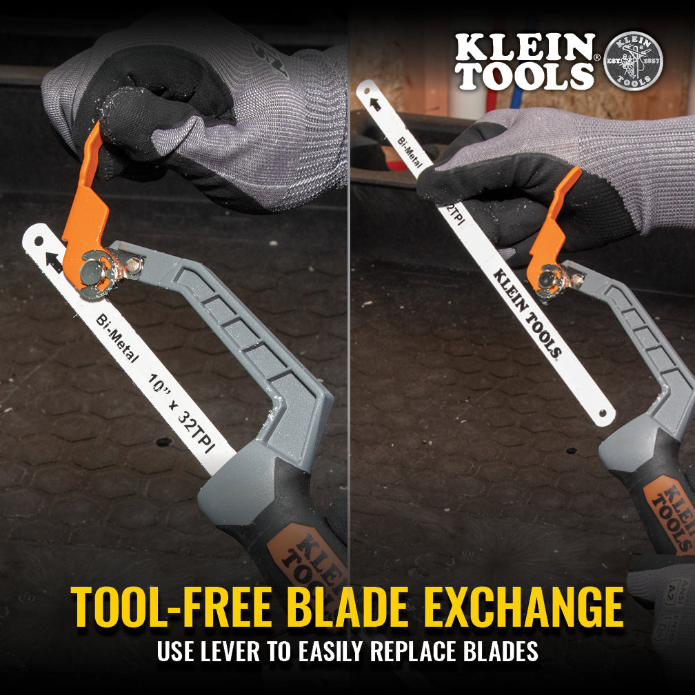 Klein Tools 31432FC, Compact Finish-Cut Hacksaw