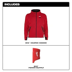Milwaukee M200R-20, M12 RED HEATED HOODIE ONLY