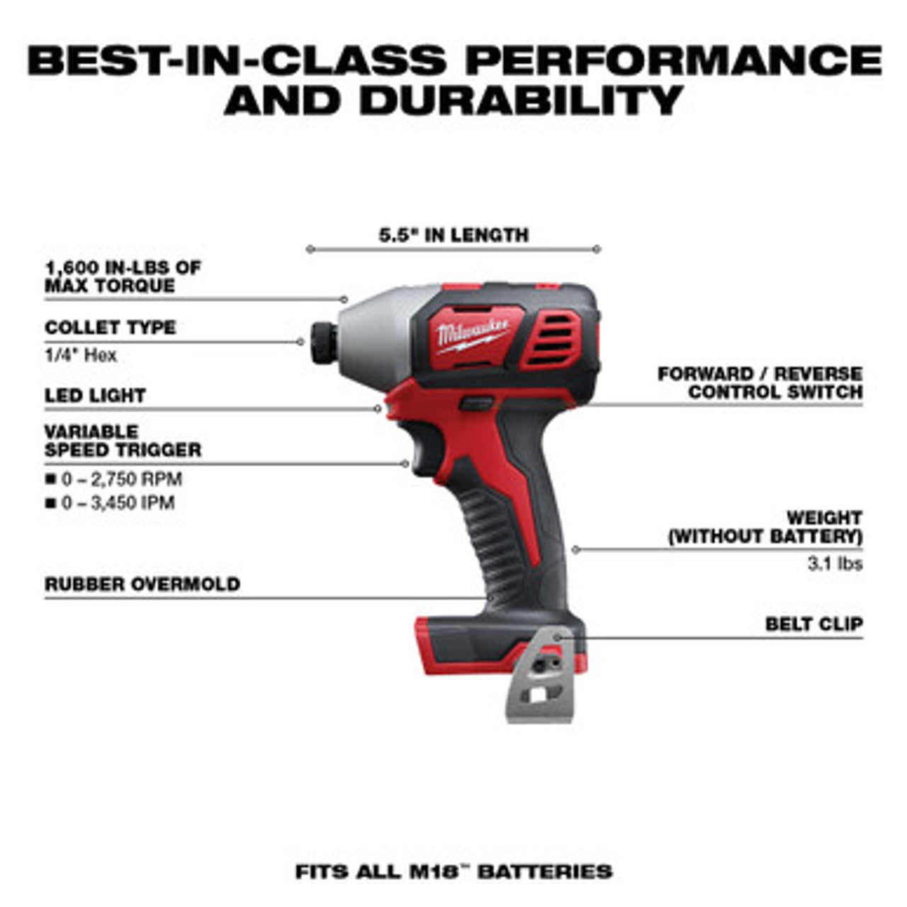 Milwaukee 2696-24, M18 Cordless 4-Tool Combo Kit