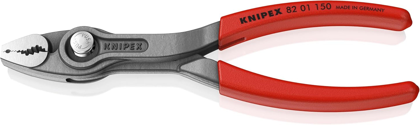 Knipex 00 20 06 US4, 3 Pc TwinGrip Pliers Set, Plastic Dipped (6", 8", 10")
