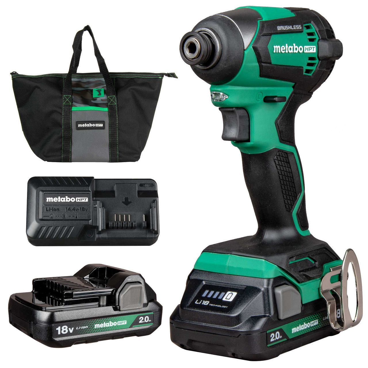 Metabo HPT WH18DEXM, 18V MultiVolt Cordless Impact Driver Kit