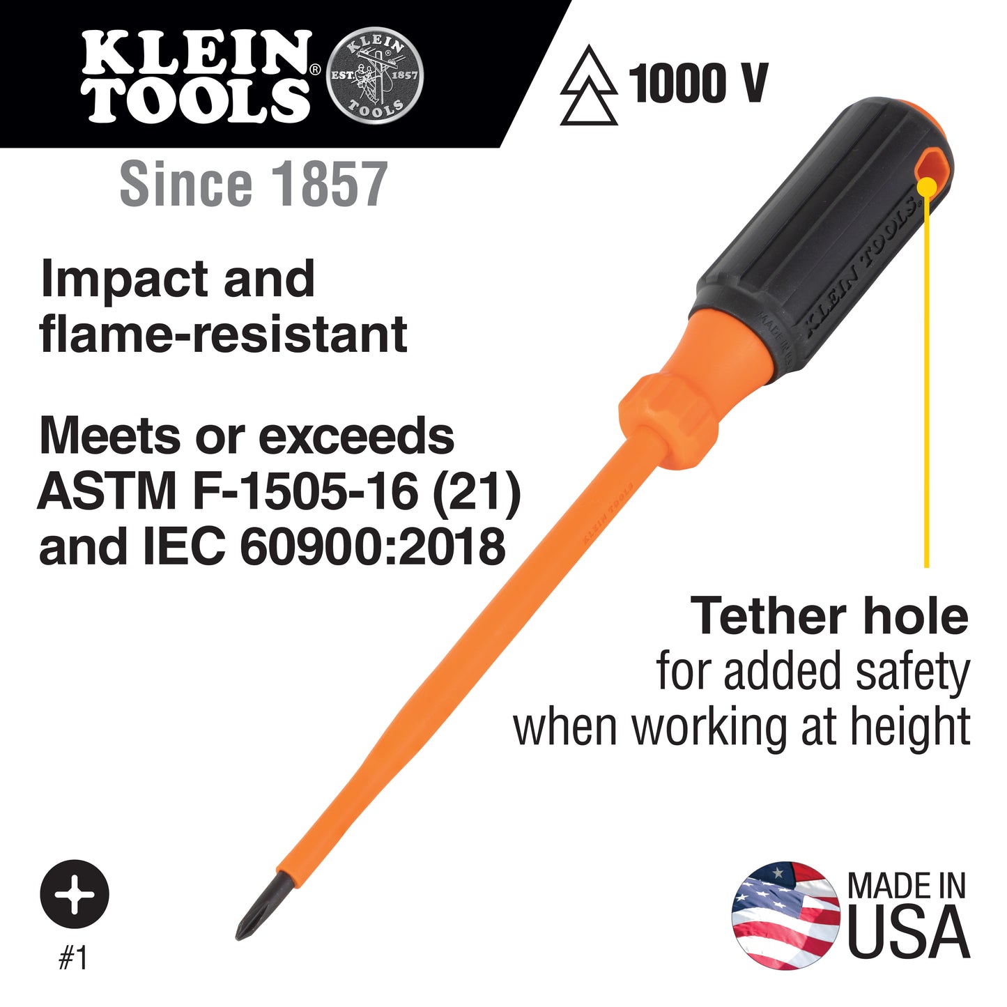 Klein Tools 85077INSR, Insulated Screwdriver Set Plus Magnetizer, 7-Piece
