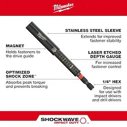Milwaukee 48-32-4517, SHOCKWAVE 6" IMPACT DRIVE GUIDE