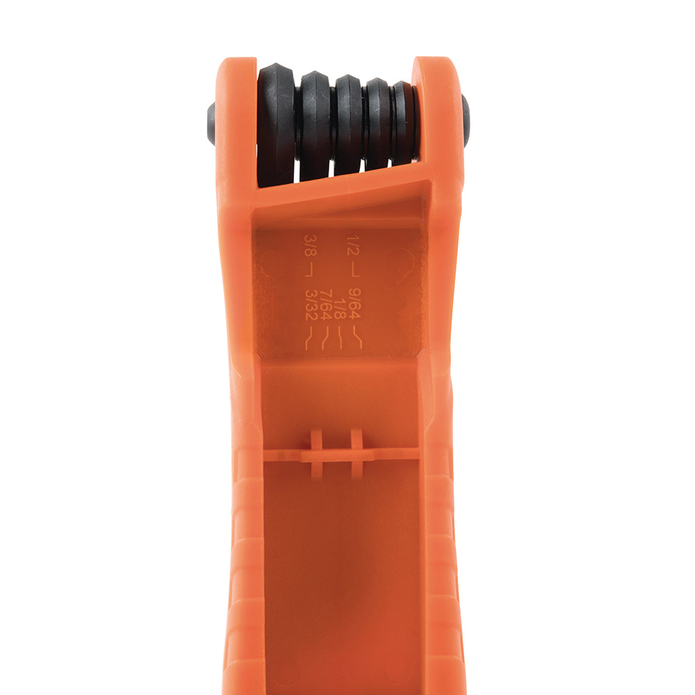 Klein Tools 70553, Pro Folding Hex Key Set, 31-Key, SAE, Metric, TORX® Sizes, 3-Piece