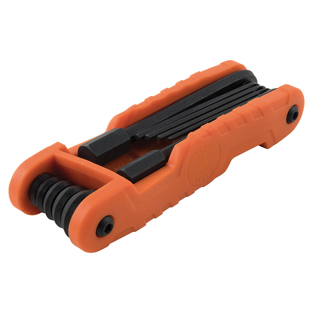 Klein Tools 70553, Pro Folding Hex Key Set, 31-Key, SAE, Metric, TORX® Sizes, 3-Piece