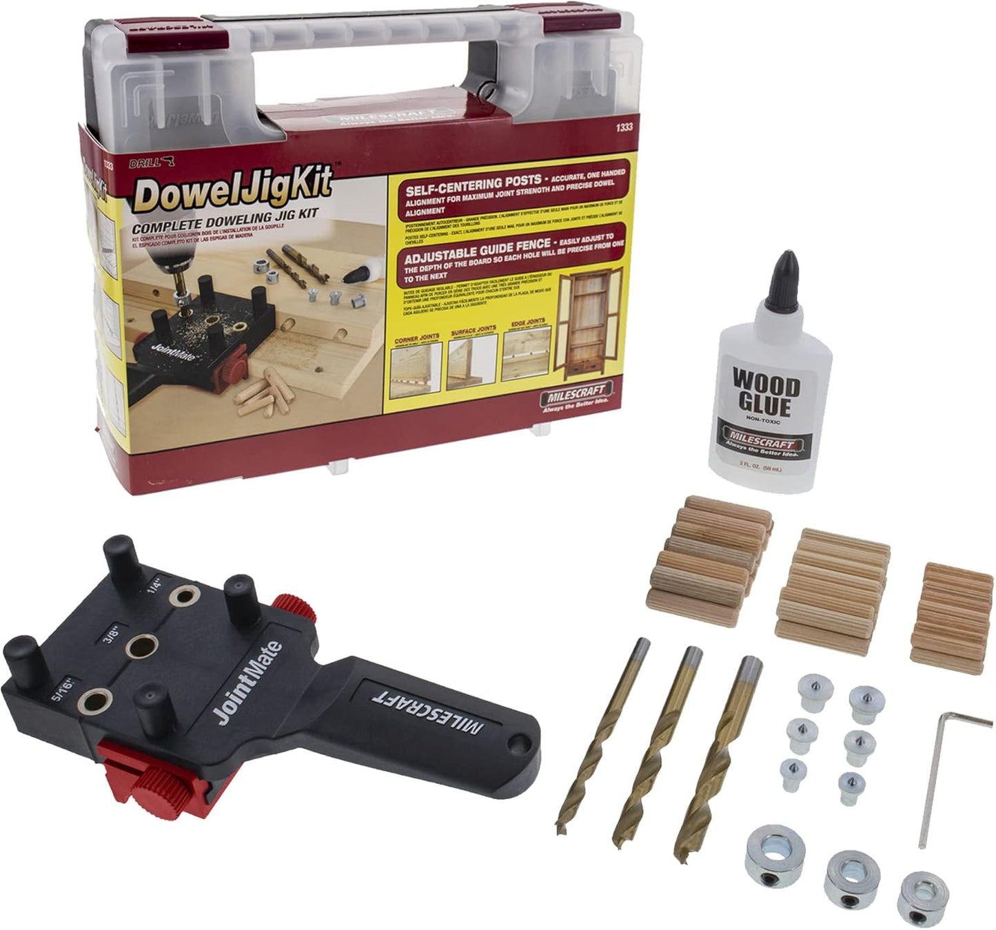 Milescraft 1333, Dowel Jig Kit (Imperial)