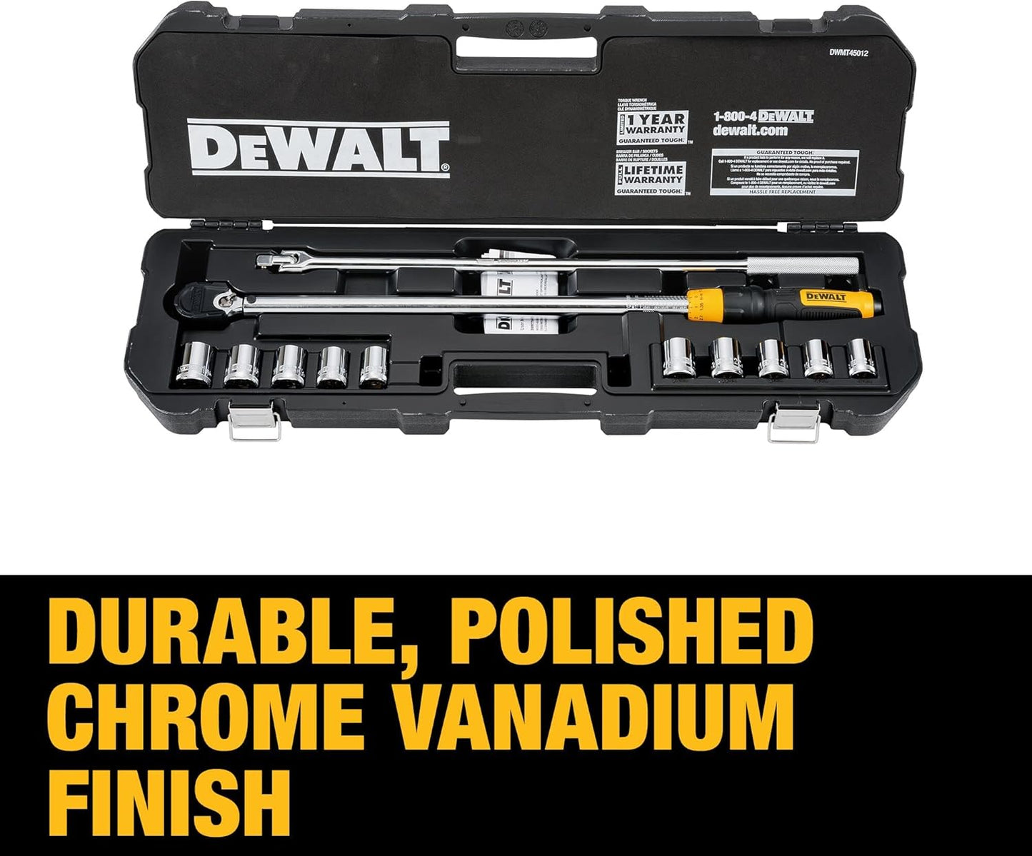 DEWALT DWMT45012, 12 pc. Torque Wrench Set