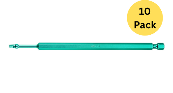 Vega 1150R1A-G, Square #1 Power Bit X 6", Green (10 Pack)