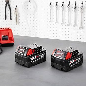Milwaukee 48-11-1822, M18 REDLITHIUM Extended Capacity Battery, Twin Pack (3.0 Ah)