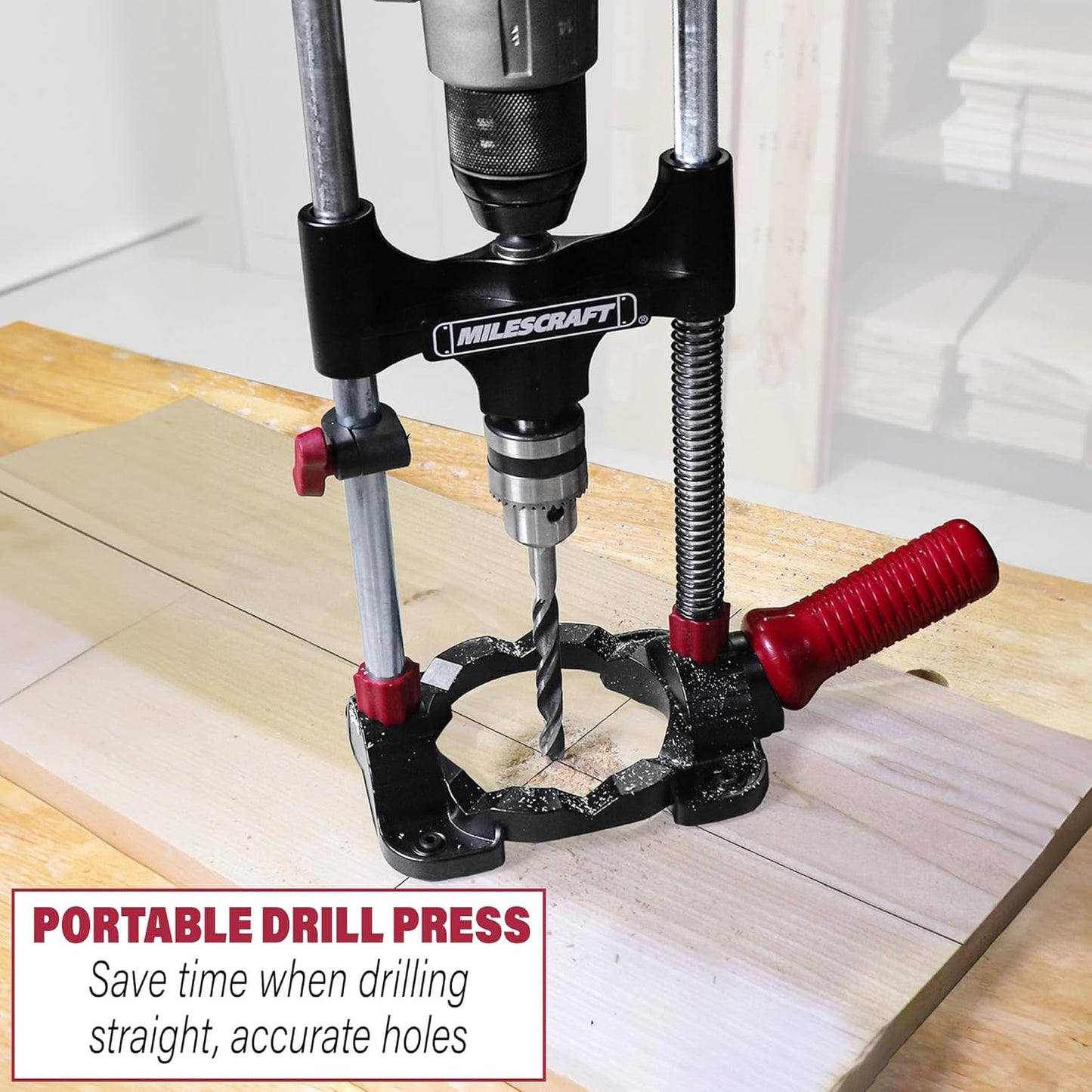 Milescraft 1318, Drill Mate Drill Guide with Chuck