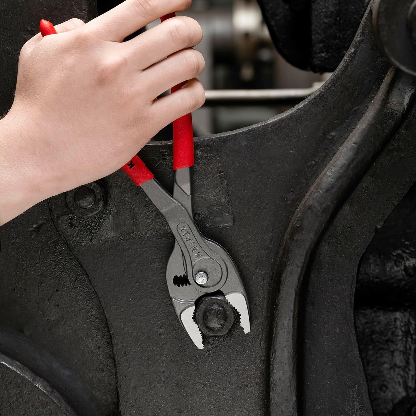 Knipex 00 20 06 US4, 3 Pc TwinGrip Pliers Set, Plastic Dipped (6", 8", 10")