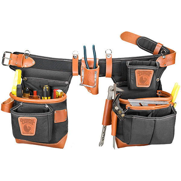 Occidental Leather 9855LH, Adjust-to-Fit™ FatLip™ Tool Bag Set - Cafe - Left