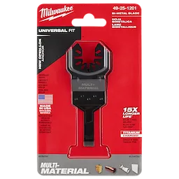 Milwaukee 49-25-1201, OPEN-LOK 3/8" TITANIUM ENHANCED BI-METAL MULTI-MATERIAL BLADE 1PK