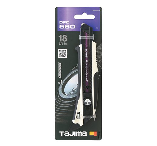 Tajima DFC560N, Premium Cutter Series, Super Hard Tip™, auto lock blade lock, 1x Razar Black Blade™