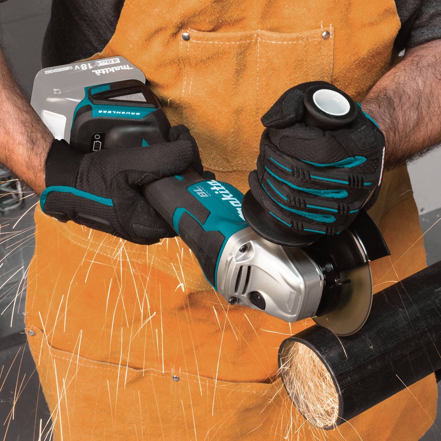 Makita DGA505Z, 18V LXT Brushless 5" Grinder, Paddle Switch (Tool Only)