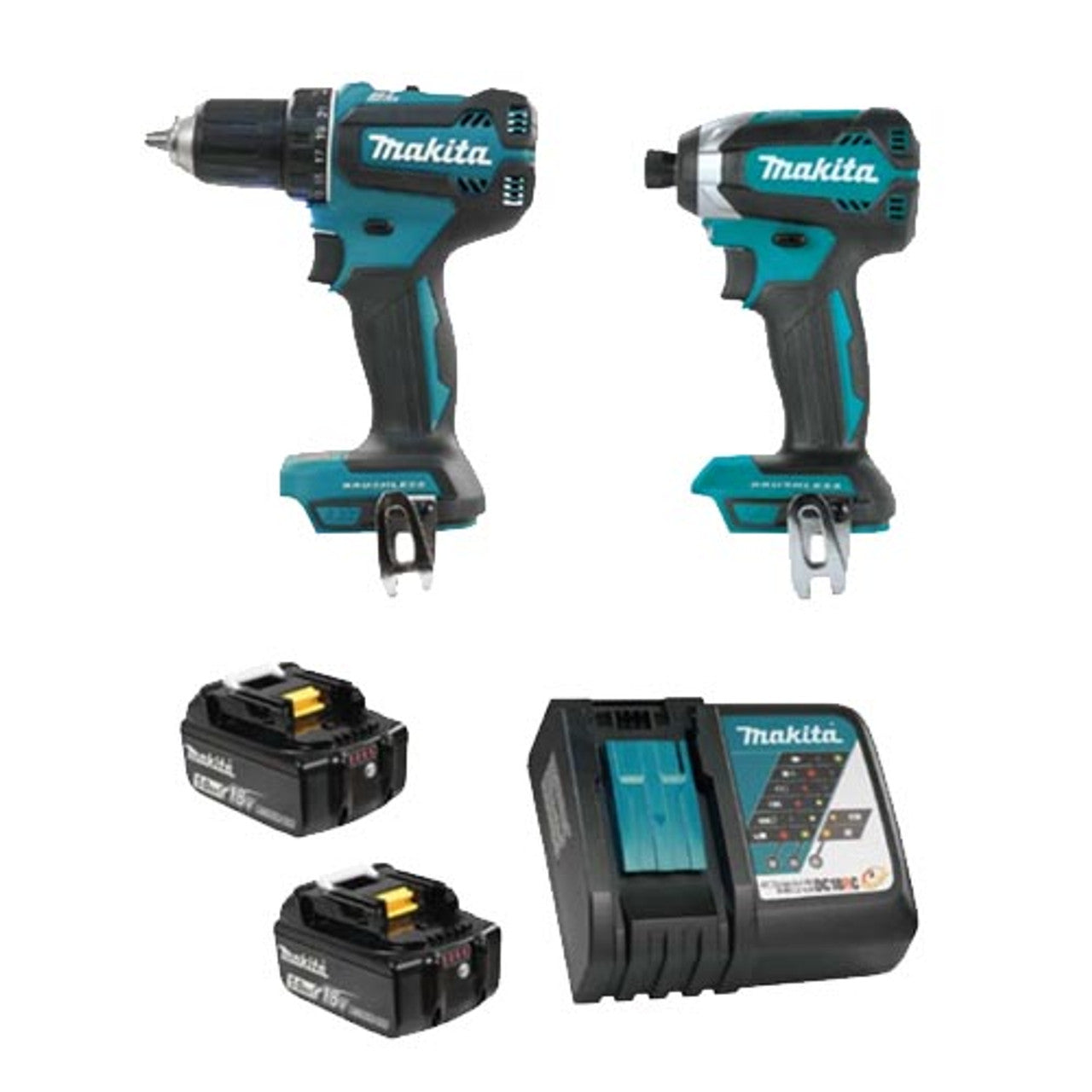 Makita DLX2289TX1, 18V LXT Brushless 2 Tool 2x 5.0AH Combo Kit (DHP485Z + DTD153Z) (Copy)