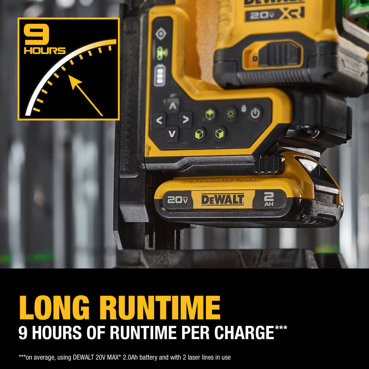 DEWALT DCLE34035D1, 20V Remote Control 3X360 Green Laser