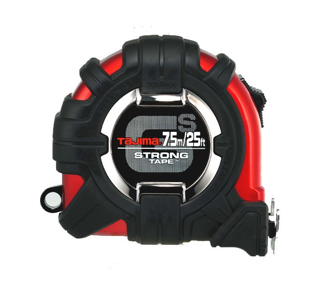Tajima GS-MC25/7.5MBW, GS-LOCK, 25ft / 7.5m x 1 in strong tape & HORNED MAGNETIC HOOK, COMPATIBLE CLIP
