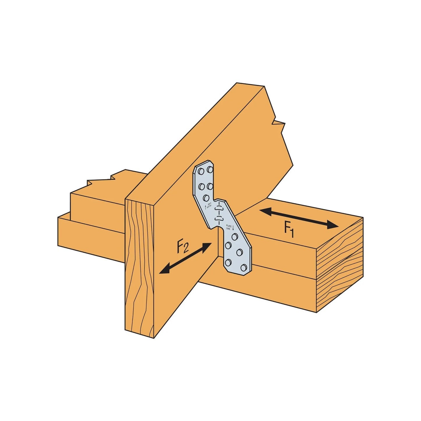 Simpson Strong Tie H2.5A, 18-Gauge Galvanized Hurricane Tie (100/Box)