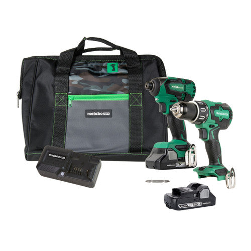 Metabo HPT KC18DBFL2M, 18V Cordless Hammer Drill and Impact Driver