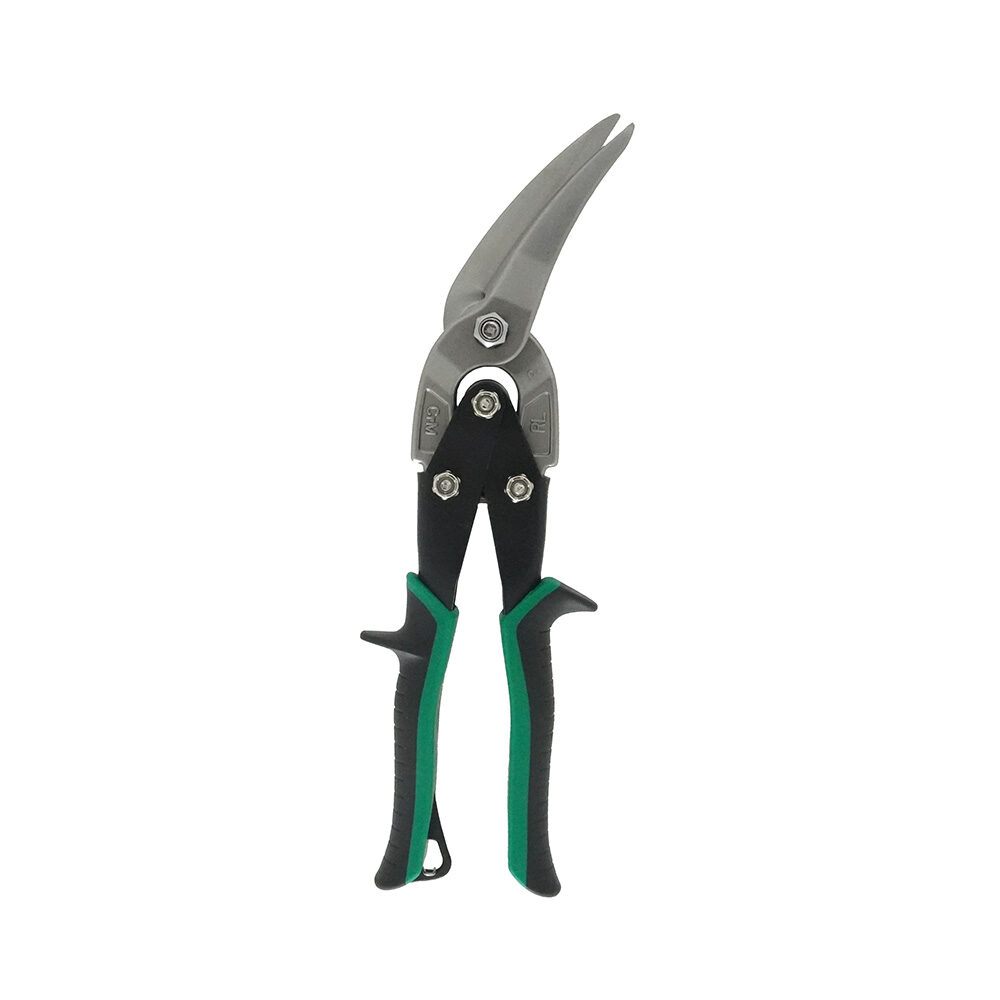 Malco AV73, Long Cut AVs® Metal Cutting Snip, Right Offset, 2-1/4″ Cut Length – Green Grip