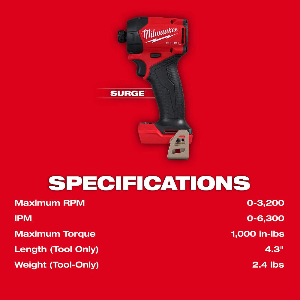 Milwaukee 2761-20, M18 FUEL™ SURGE™ 1/4" Hex Hydraulic Driver