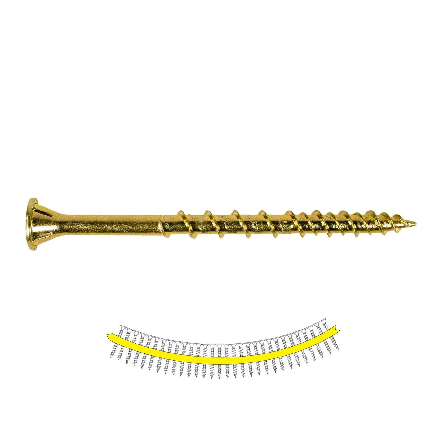 Quik Drive WSV212S, WSV Subfloor Screw Collated #9 X 2-1/2" (1,500/Box)