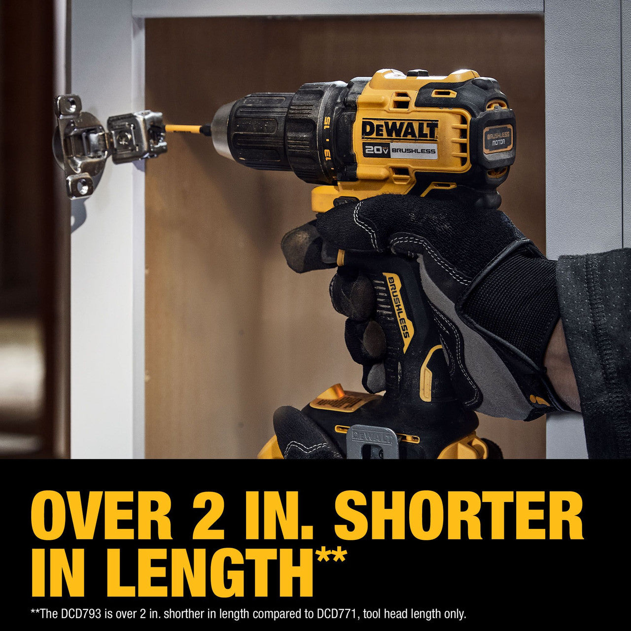 DEWALT DCD793D1, 20V Max Brushless Cordless 1/2 In. Drill/Driver Kit