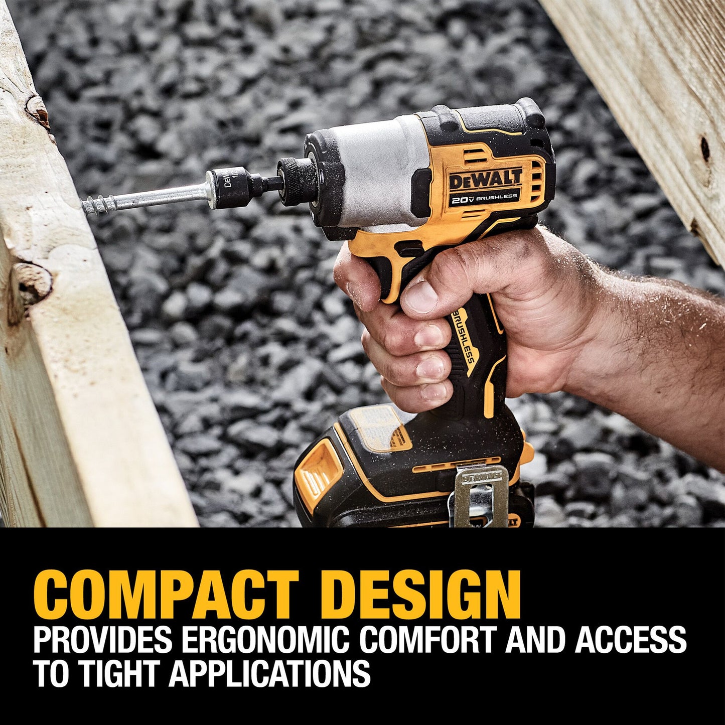 DEWALT DCF840D1, 20V Max Xtreme Cordless Brushless 1/4 In Impact Driver Drill Kit (1) Lit-Ion Battery With Charger