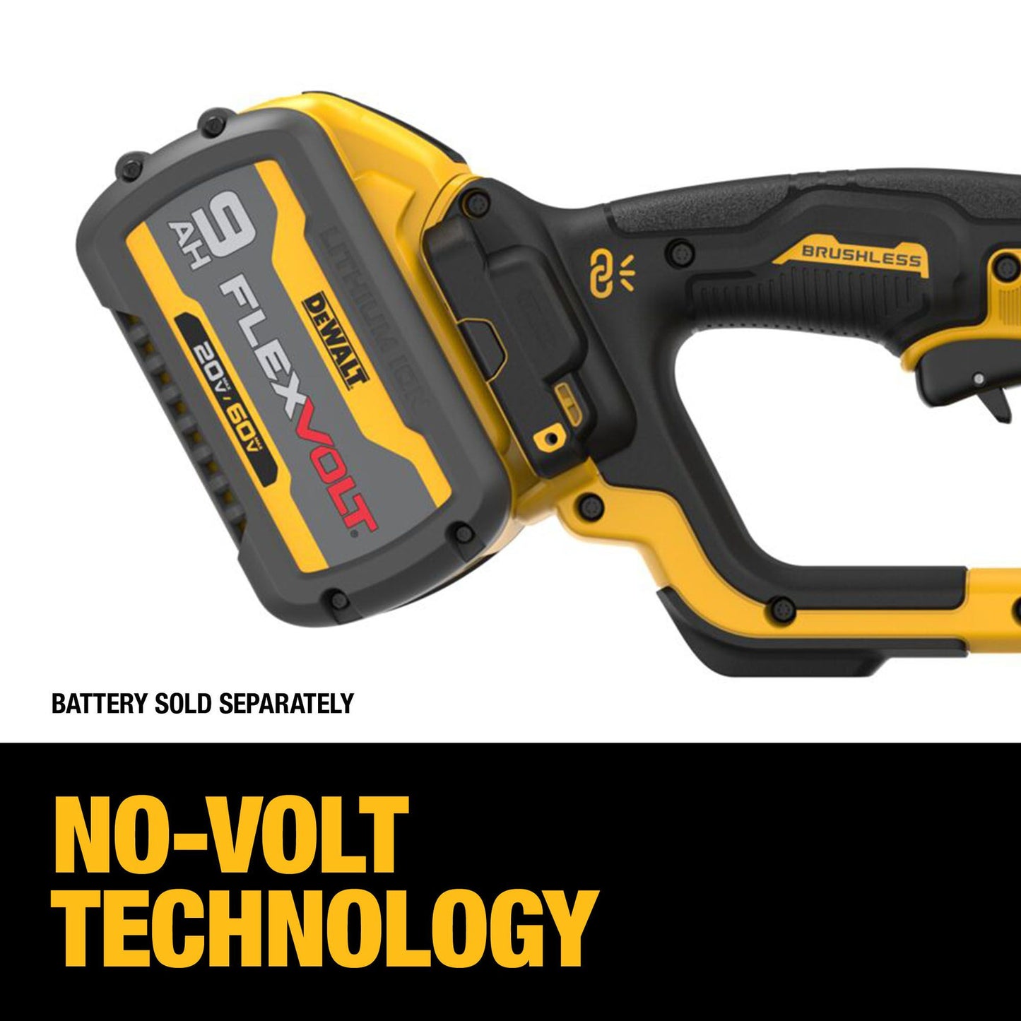 DEWALT DCG460B, 60V Max 7 "-9" Large Angle Grinder (Tool Only)