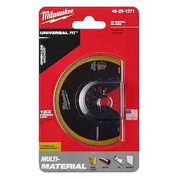 Milwaukee 49-25-1271, OPEN-LOK 3-1/2" TITANIUM ENHANCED BI-METAL SEGMENTED BLADE 1PK