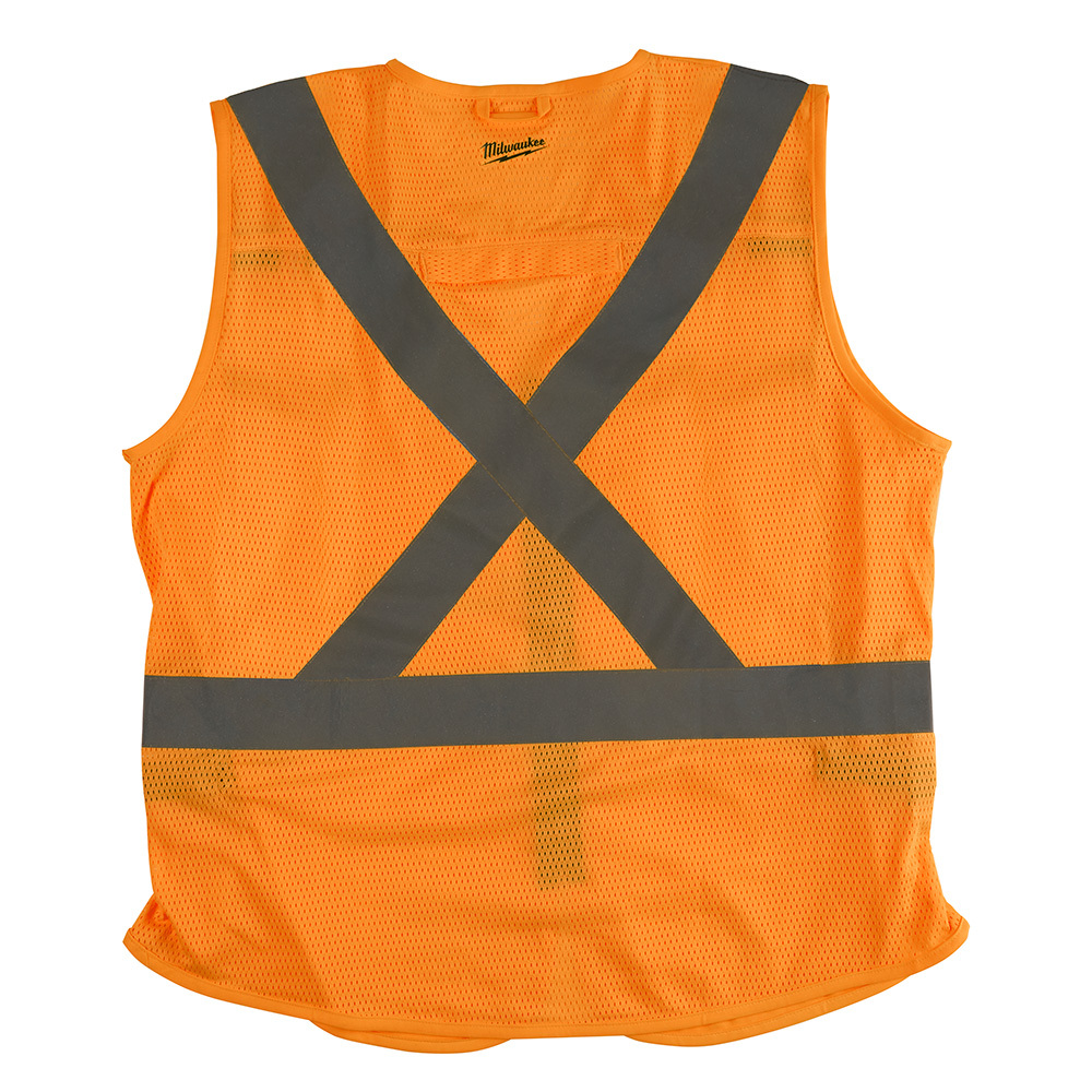 Milwaukee 48-73-5073, High Visibility Orange Safety Vest - XXL/XXXL (CSA)