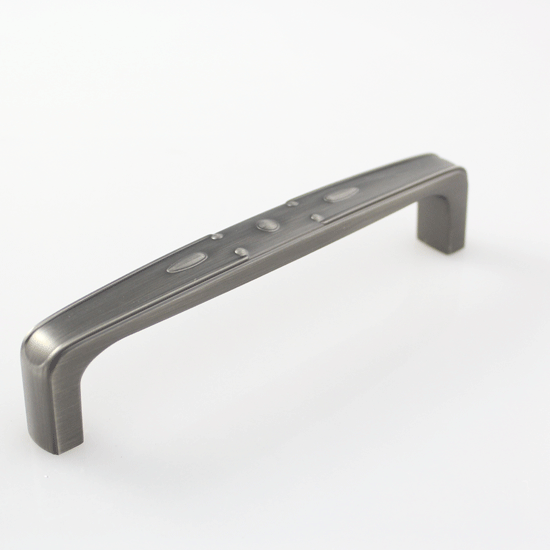 Eurofit H-344-128AIH, Handle, 128mm, Antique Silver, 25/100 (DRAMATIC)