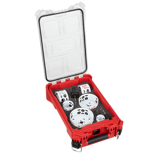 Milwaukee 49-22-5606, HOLE DOZERâ„¢ Bi-Metal Hole Saw Kit with PACKOUTâ„¢ Compact Organizer - 10PC