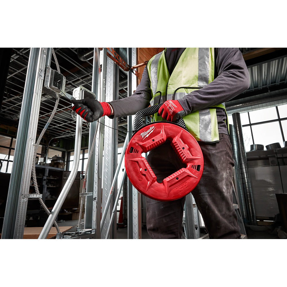 Milwaukee 48-22-4197, Polyester Fish Tape w/ Flexible Metal Leader 200'