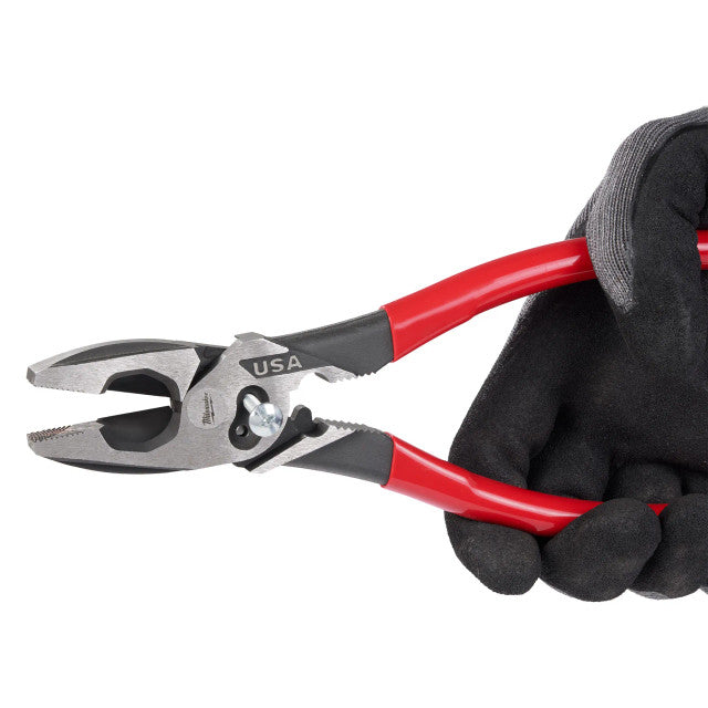 Milwaukee MT500C, 9" Lineman's Dipped Grip Pliers w/ Crimper & Bolt Cutter (USA)