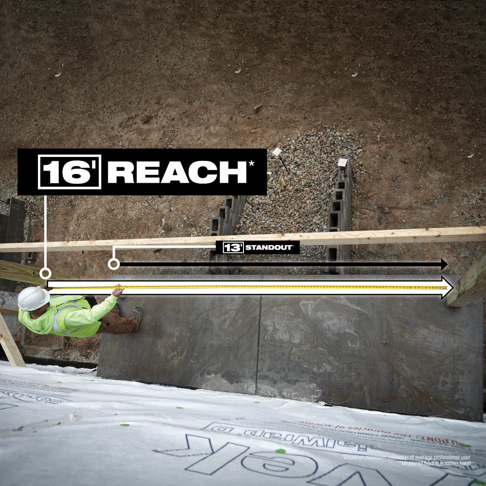Milwaukee 48-22-0217 , 5m/16' Wide Blade Tape Measure