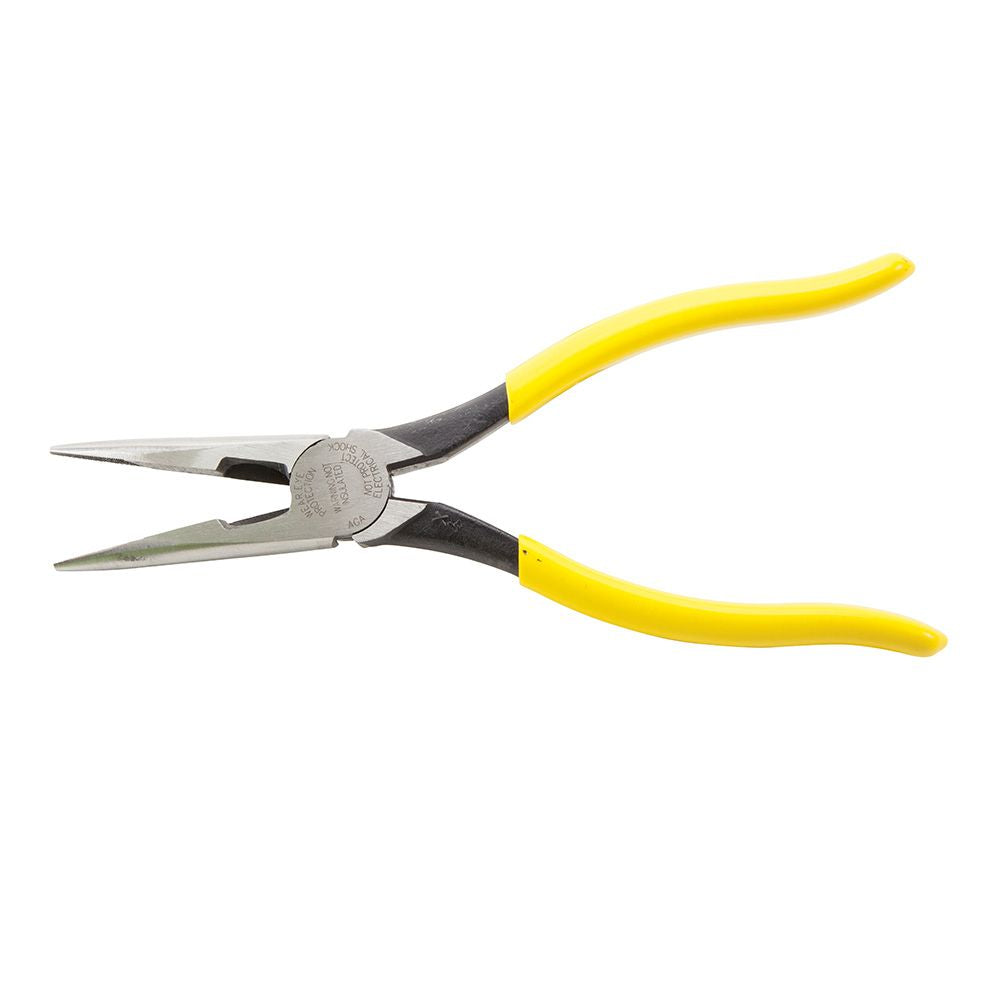 Klein Tools D203-8, Pliers, Needle Nose Side-Cutters, 8-Inch