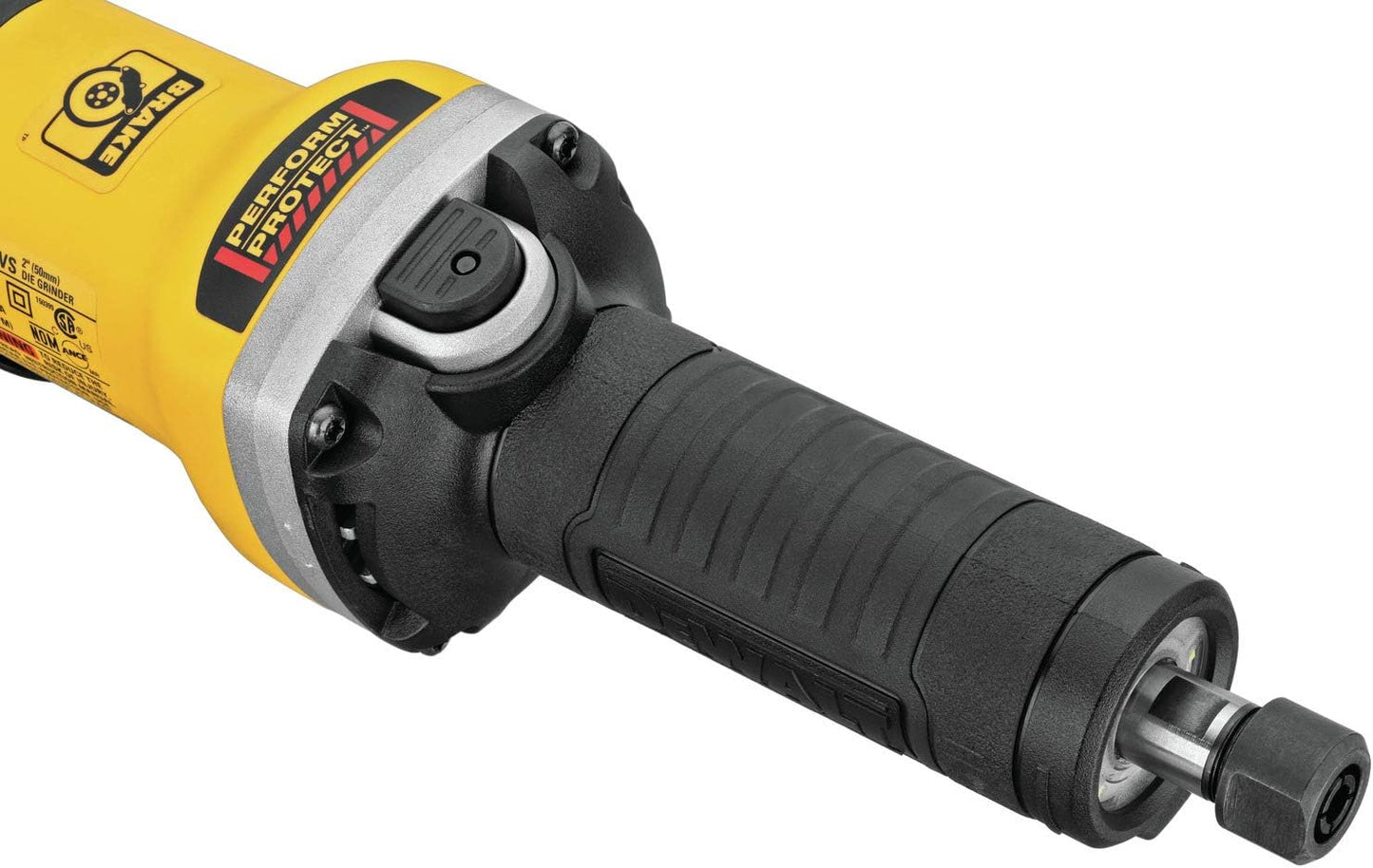 DEWALT DWE4997VS, 2" BRUSHLESS VARIABLE SPEED PADDLE SWITCH DIE GRINDER 7,500-25,000 WITH LOCK-ON