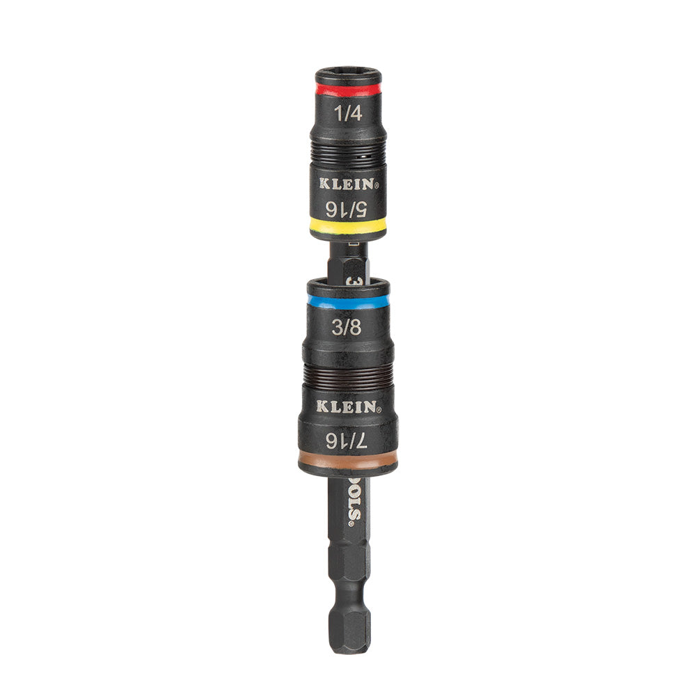 Klein Tools 32932, 5-in-1 Impact Rated Flip Socket Set