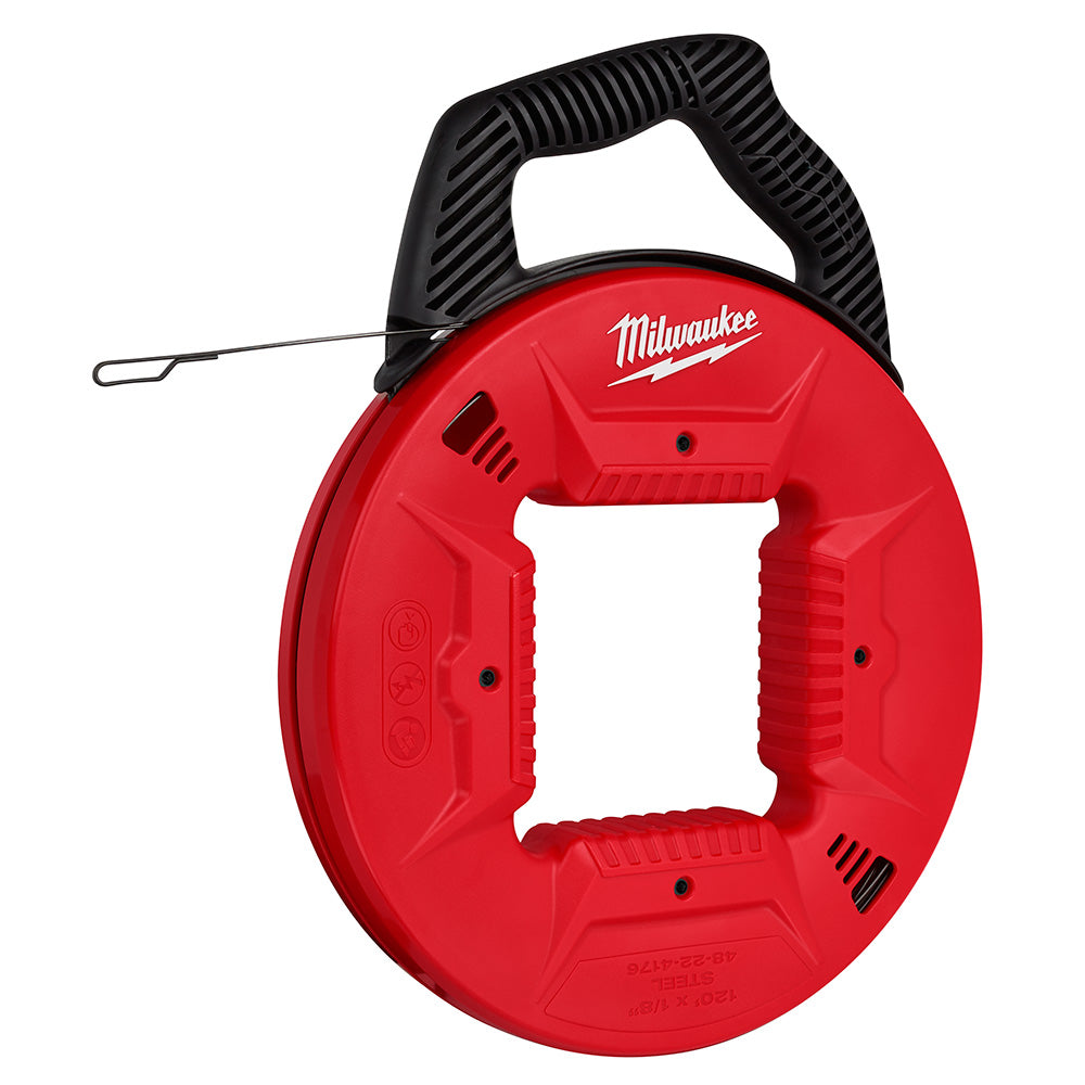 Milwaukee 48-22-4197, Polyester Fish Tape w/ Flexible Metal Leader 200'