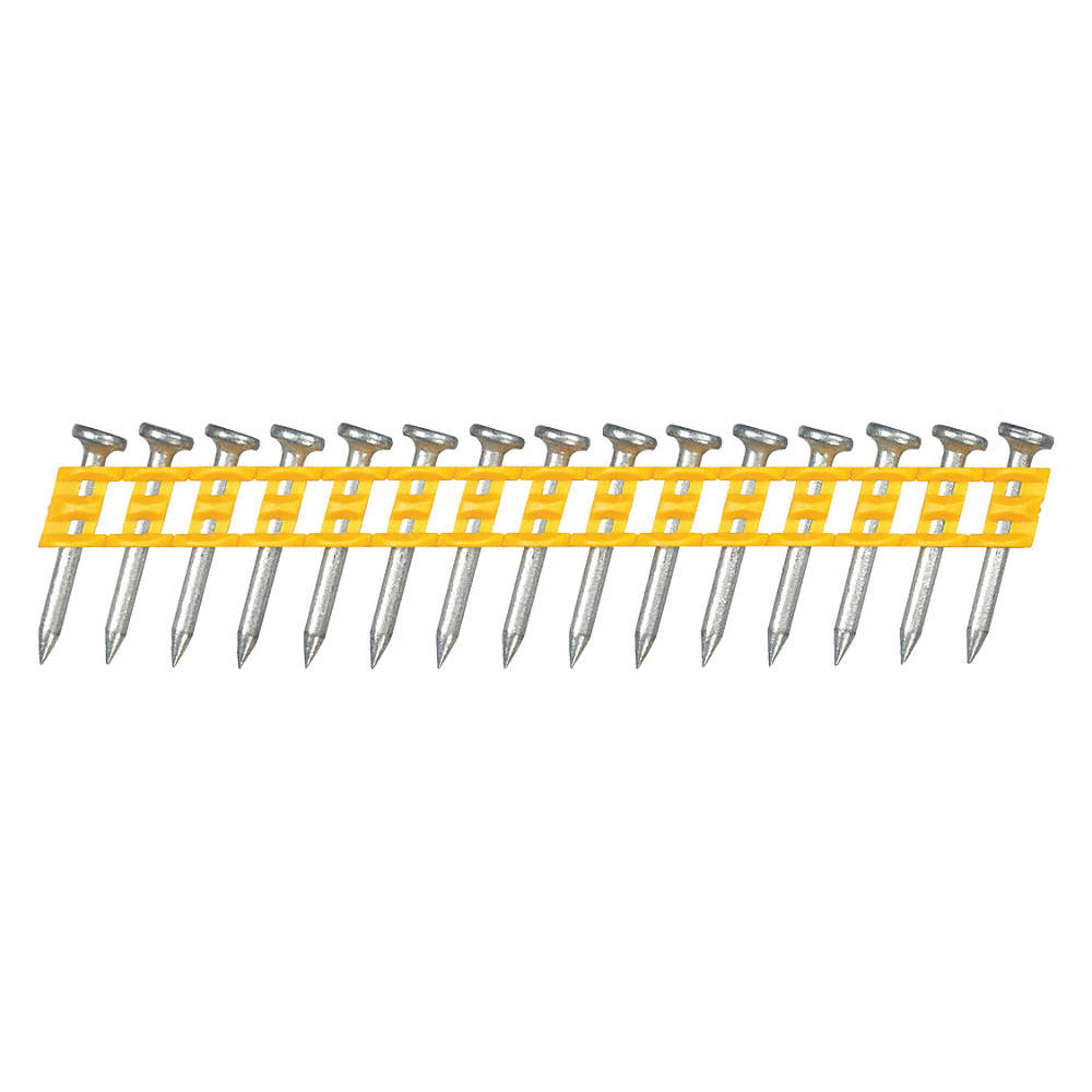 DEWALT DCN890100, Concrete Nail Pin, Light Gauge Metal Track to Concrete, 1'' x .102'' Zinc (1000/box)
